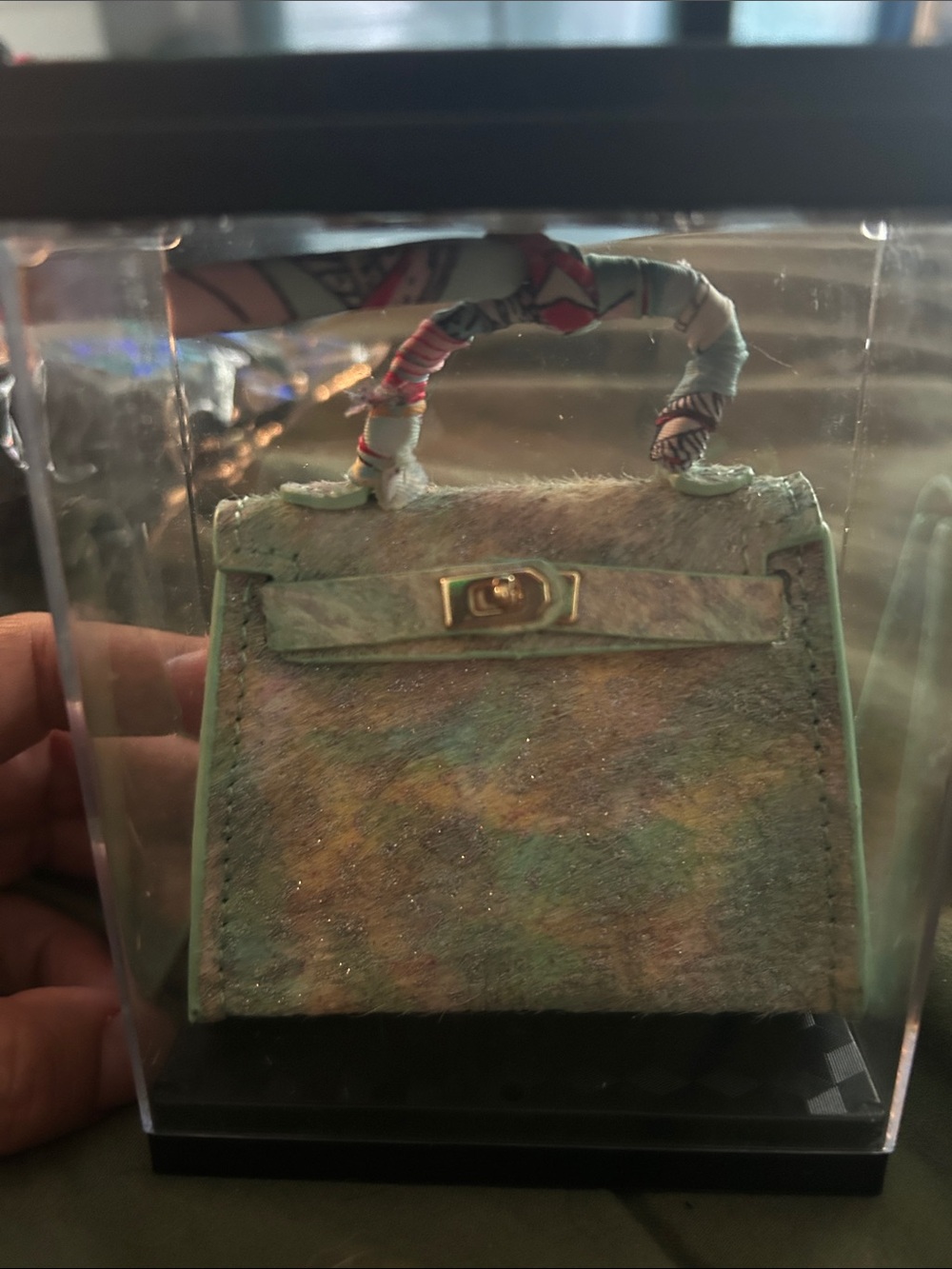 Mini Top-Handle Bag Charm